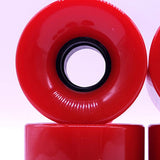 Maxbell 4 Pieces Skateboard Wheels 78A Hardness Durable PU Damping Wheel Replacement Red