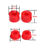 Maxbell 4 Pieces Skateboard Wheels 78A Hardness Durable PU Damping Wheel Replacement Red