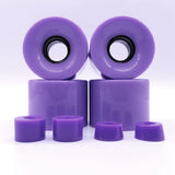 Maxbell 4 Pieces Skateboard Wheels 78A Hardness Durable PU Damping Wheel Replacement Purple