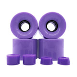 Maxbell 4 Pieces Skateboard Wheels 78A Hardness Durable PU Damping Wheel Replacement Purple
