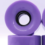 Maxbell 4 Pieces Skateboard Wheels 78A Hardness Durable PU Damping Wheel Replacement Purple