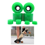 Maxbell 4 Pieces Skateboard Wheels 78A Hardness Durable PU Damping Wheel Replacement Green