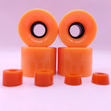 Maxbell 4 Pieces Skateboard Wheels 78A Hardness Durable PU Damping Wheel Replacement Orange