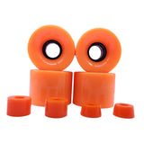 Maxbell 4 Pieces Skateboard Wheels 78A Hardness Durable PU Damping Wheel Replacement Orange