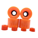 Maxbell 4 Pieces Skateboard Wheels 78A Hardness Durable PU Damping Wheel Replacement Orange