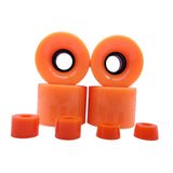 Maxbell 4 Pieces Skateboard Wheels 78A Hardness Durable PU Damping Wheel Replacement Orange
