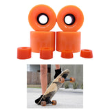 Maxbell 4 Pieces Skateboard Wheels 78A Hardness Durable PU Damping Wheel Replacement Orange