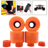 Maxbell 4 Pieces Skateboard Wheels 78A Hardness Durable PU Damping Wheel Replacement Orange