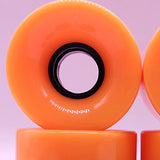 Maxbell 4 Pieces Skateboard Wheels 78A Hardness Durable PU Damping Wheel Replacement Orange