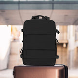 Maxbell Carry on Backpack for Women Rucksack Traveling Backpack for Hiking Overnight Black