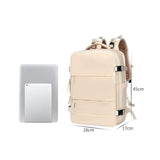 Maxbell Carry on Backpack for Women Rucksack Traveling Backpack for Hiking Overnight Beige