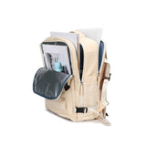 Maxbell Carry on Backpack for Women Rucksack Traveling Backpack for Hiking Overnight Beige