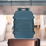 Maxbell Carry on Backpack for Women Rucksack Traveling Backpack for Hiking Overnight Blue