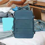 Maxbell Carry on Backpack for Women Rucksack Traveling Backpack for Hiking Overnight Blue