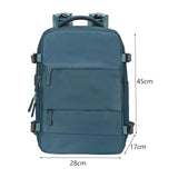 Maxbell Carry on Backpack for Women Rucksack Traveling Backpack for Hiking Overnight Blue