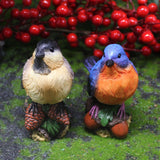 Maxbell Miniature Bird Figurines Resin Accessories for Desk Home Micro Landscape