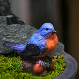 Maxbell Miniature Bird Figurines Resin Accessories for Desk Home Micro Landscape