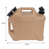 Maxbell Water Tank Fluid Portable Barrel Water Carrier for Camping Handwashing Party khaki