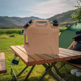 Maxbell Water Tank Fluid Portable Barrel Water Carrier for Camping Handwashing Party khaki