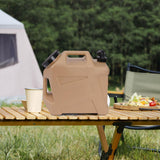 Maxbell Water Tank Fluid Portable Barrel Water Carrier for Camping Handwashing Party khaki