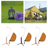 Maxbell Camping Lantern Stand Multipurpose Desktop Durable Planter Holder Lamp Stand Rose Gold