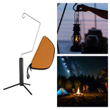 Maxbell Camping Lantern Stand Multipurpose Desktop Durable Planter Holder Lamp Stand Black