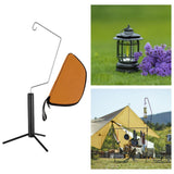 Maxbell Camping Lantern Stand Multipurpose Desktop Durable Planter Holder Lamp Stand Black