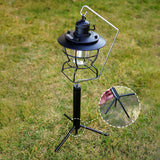 Maxbell Camping Lantern Stand Multipurpose Desktop Durable Planter Holder Lamp Stand Black
