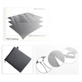 Maxbell Utility Wagon Cart Cover Garden Cart Cover for Folding Trolley Cart, Black