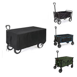 Maxbell Utility Wagon Cart Cover Garden Cart Cover for Folding Trolley Cart, Black