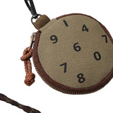 Maxbell Hanging Neck Pouch Zipper Closure Durable Wallet Mini Earphone Carrying Case