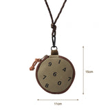 Maxbell Hanging Neck Pouch Zipper Closure Durable Wallet Mini Earphone Carrying Case