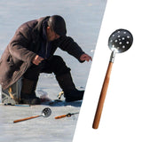 Maxbell Ice Fishing Skimmer Scoop Tool Nonslip Handle Ice Skimmer for Winter Outdoor