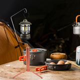 Maxbell Camping Lantern Stand Durable Metal Lamp Stand for Picnic Hiking Backpacking Champagne