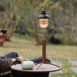 Maxbell Camping Lantern Stand Durable Metal Lamp Stand for Picnic Hiking Backpacking Champagne