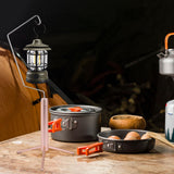 Maxbell Camping Lantern Stand Durable Metal Lamp Stand for Picnic Hiking Backpacking Rose Gold