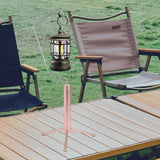 Maxbell Camping Lantern Stand Durable Metal Lamp Stand for Picnic Hiking Backpacking Rose Gold