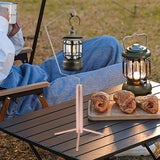 Maxbell Camping Lantern Stand Durable Metal Lamp Stand for Picnic Hiking Backpacking Rose Gold