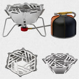 Maxbell Camping Stove Windshield Gas Stove Wind Cover for Cooking Picnic Backpacking