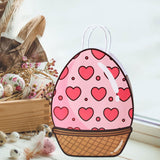 Maxbell Easter Gift Bag Goody Bag Easter Gift Tote Bag for Birthday Festival Wedding Pink