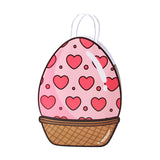 Maxbell Easter Gift Bag Goody Bag Easter Gift Tote Bag for Birthday Festival Wedding Pink