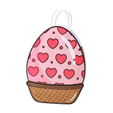 Maxbell Easter Gift Bag Goody Bag Easter Gift Tote Bag for Birthday Festival Wedding Pink