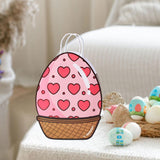 Maxbell Easter Gift Bag Goody Bag Easter Gift Tote Bag for Birthday Festival Wedding Pink