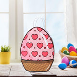 Maxbell Easter Gift Bag Goody Bag Easter Gift Tote Bag for Birthday Festival Wedding Pink