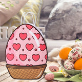 Maxbell Easter Gift Bag Goody Bag Easter Gift Tote Bag for Birthday Festival Wedding Pink