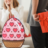 Maxbell Easter Gift Bag Goody Bag Easter Gift Tote Bag for Birthday Festival Wedding Pink