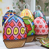 Maxbell Easter Gift Bag Goody Bag Easter Gift Tote Bag for Birthday Festival Wedding Pink Blue