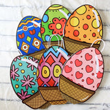 Maxbell Easter Gift Bag Goody Bag Easter Gift Tote Bag for Birthday Festival Wedding Yellow