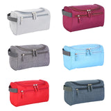 Maxbell Travel Toiletry Bag Men Women Portable with Handle Large Capacity Makeup Bag Burgundy