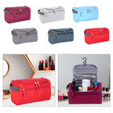 Maxbell Travel Toiletry Bag Men Women Portable with Handle Large Capacity Makeup Bag Burgundy